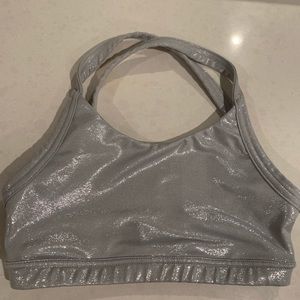 Zumba brand XS halter x back bra worn once no tag